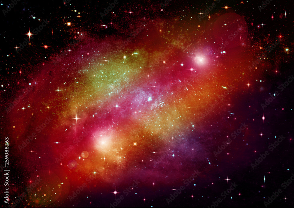 Fototapeta premium galaxy in a free space