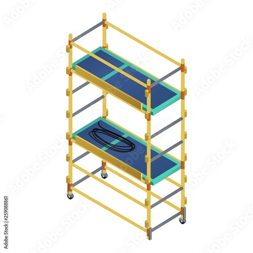 Whole scaffold icon. Isometric of whole scaffold vector icon for web design isolated on white background