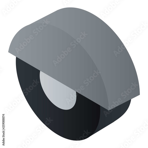 Scaffold wheel icon. Isometric of scaffold wheel vector icon for web design isolated on white background