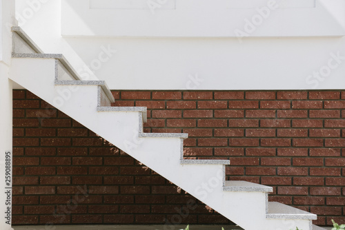 White stone staircase