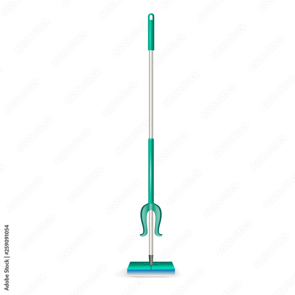 Mop icon. Realistic illustration of mop vector icon for web design isolated on white background Mop icon. Realistic illustration of mop vector icon for web design isolated on white background