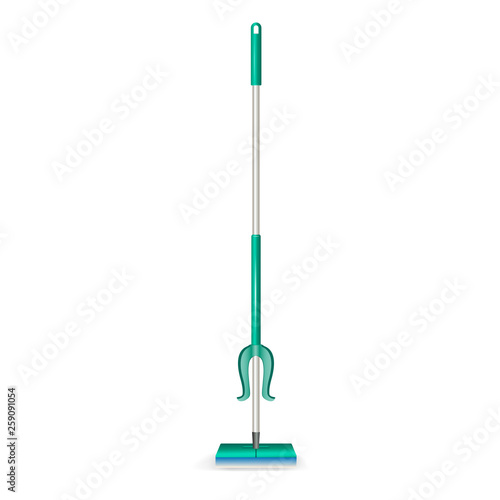Mop icon. Realistic illustration of mop vector icon for web design isolated on white background