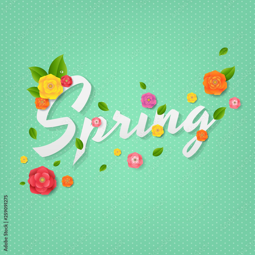 Spring Poster With Text