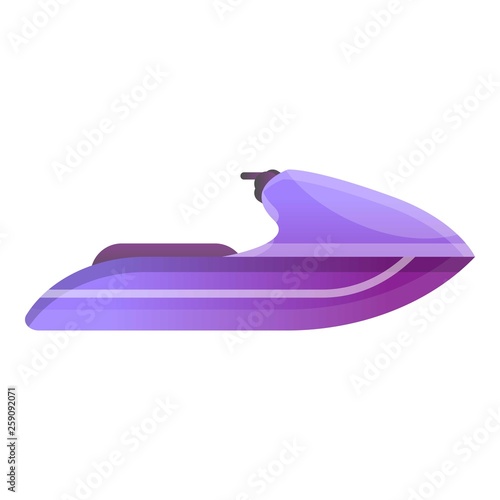 Jet ski icon. Cartoon of jet ski vector icon for web design isolated on white background