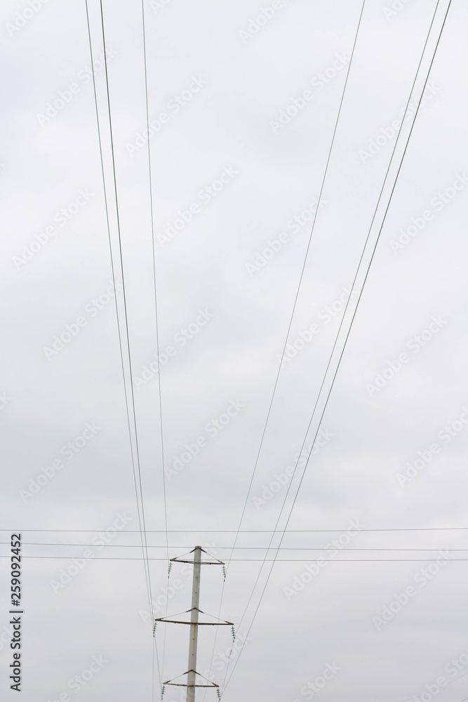 electric pole close up