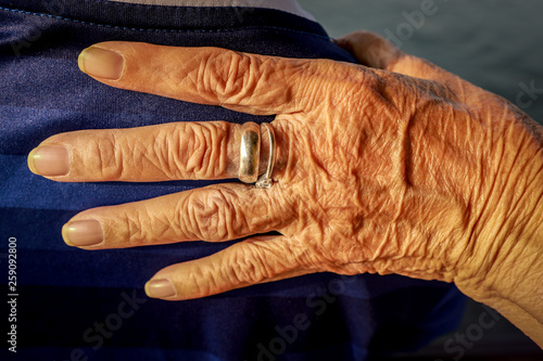 Elderly wrinkled hand © nonglak