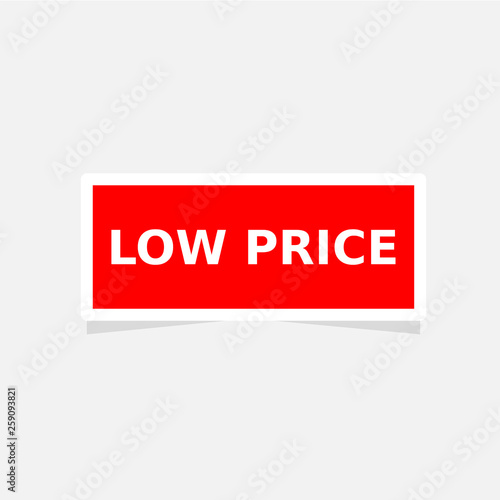 sticker label low price