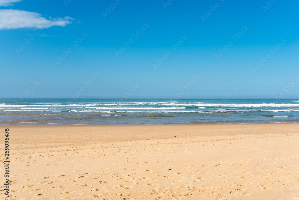 The beautiful beach and estuary of the Aljezur river Praia da Amoreira
