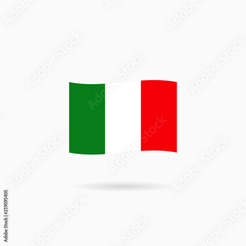Italy flag waving form on gray background. Vector illustration. Free Download Italy flag waving form on gray background. Vector illustration. - GFXLoad