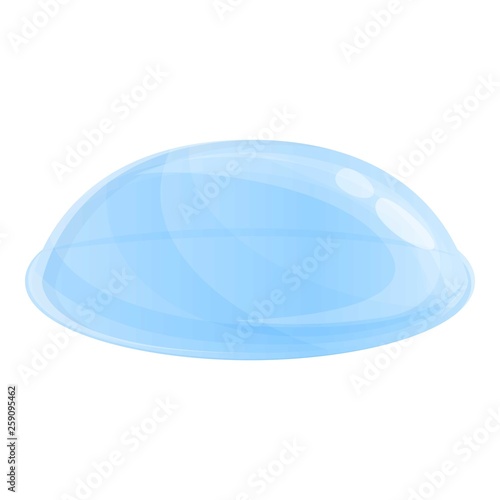 Optic contact lens icon. Cartoon of optic contact lens vector icon for web design isolated on white background