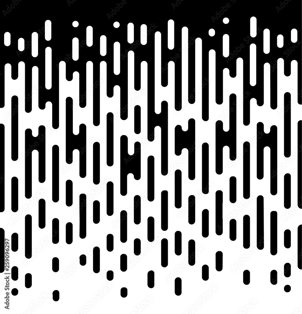 Vector Halftone Transition Abstract Wallpaper Pattern. Seamless Black And White Irregular Rounded Lines Background for modern flat web site design. - Vector Vector Halftone Transition Abstract Wallpaper Pattern. Seamless Black And White Irregular Rounded Lines Background for modern flat web site design. - Vector