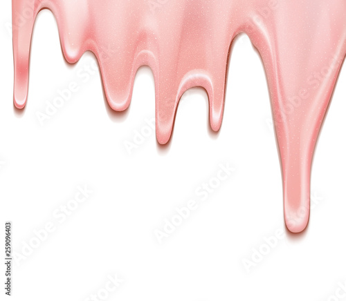 Glamour lipstick ads, 3d illustration lipstick with liquid texture splash over the background