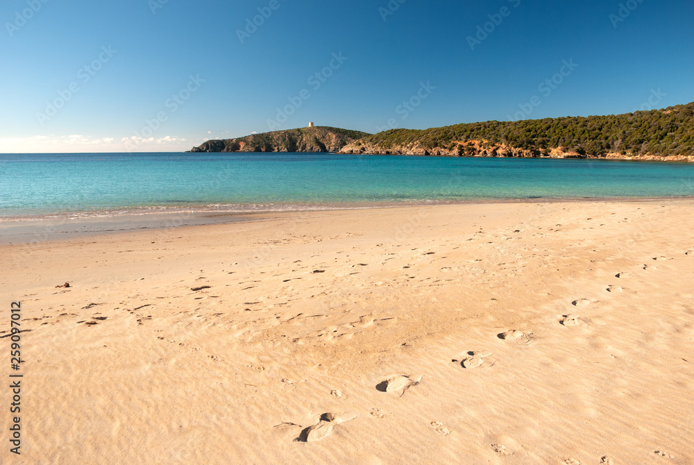 Spiaggia di Tuerredda, Sardegna, Italia Spiaggia di Tuerredda, Sardegna, Italia