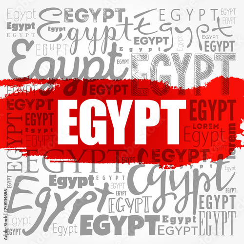 Egypt wallpaper word cloud, travel concept background
