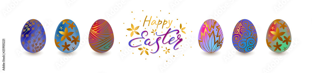Happy Easter. Vector design elements for card, poster, flyer, banner and other users. Happy Easter. Vector design elements for card, poster, flyer, banner and other users.