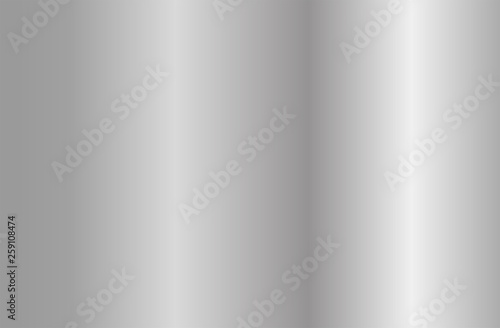 Realistic silver gradient texture. Shiny metal foil gradient. Vector illustration