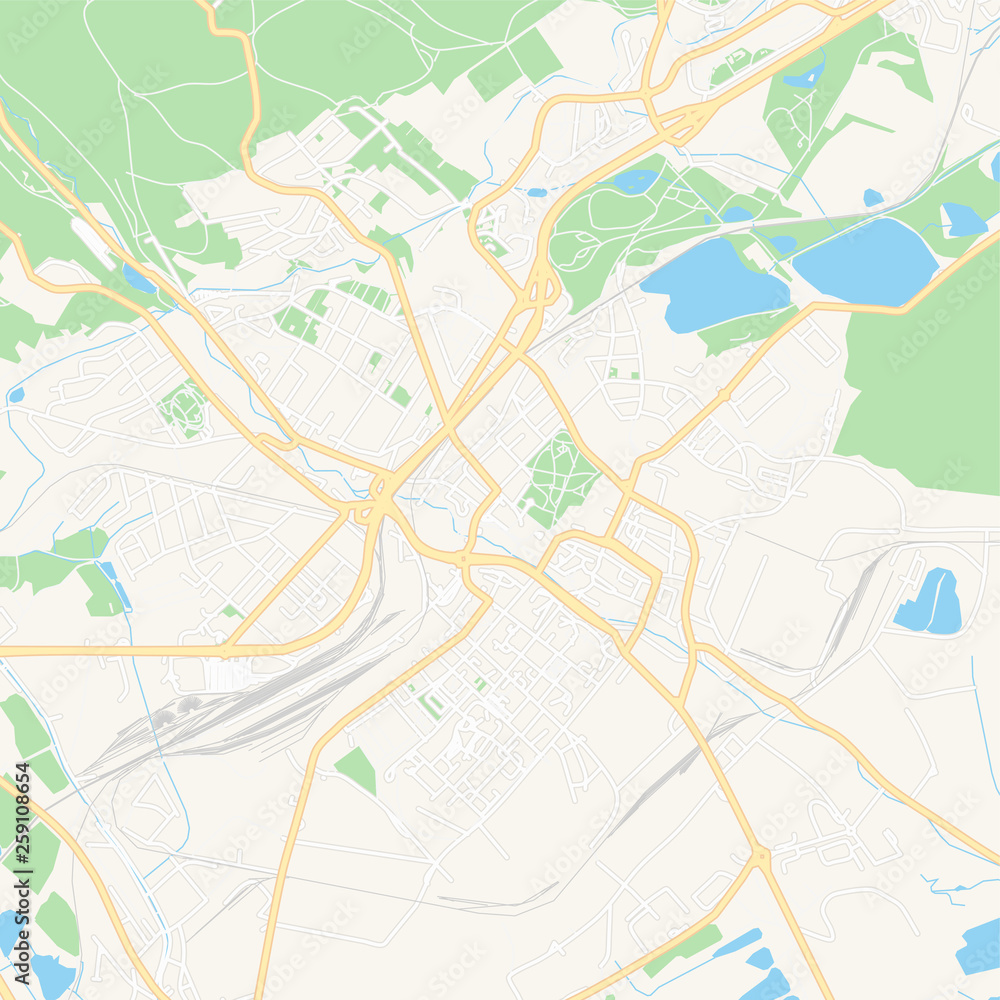  Chomutov, Czechia printable map