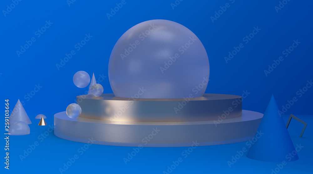 Pink geometric shape scene minimal style 3d rendering. Pink geometric shape scene minimal style 3d rendering.