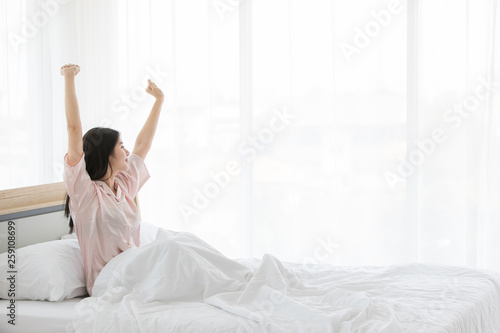 woman in bedroom