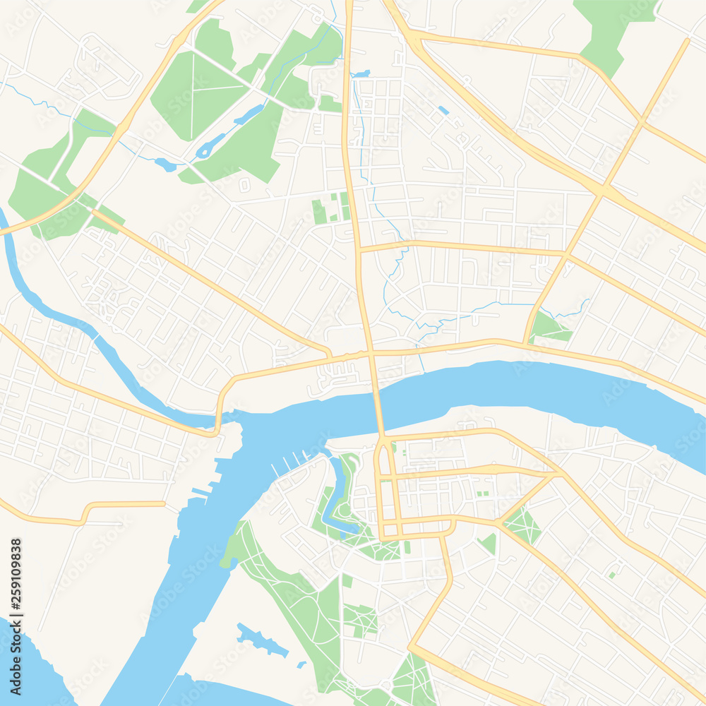 Parnu, Estonia printable map Parnu, Estonia printable map