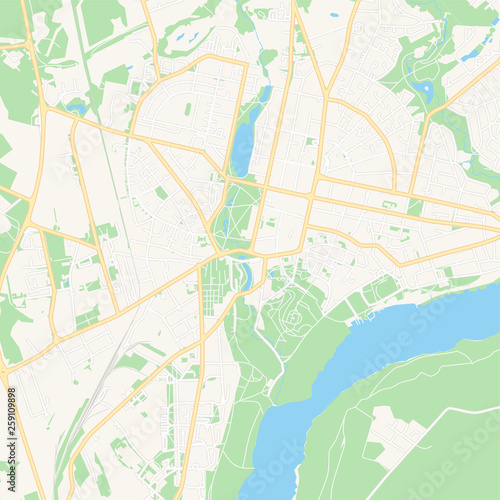 Viljandi  Estonia printable map