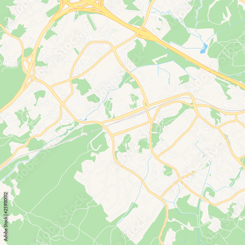 Espoo, Finland printable map