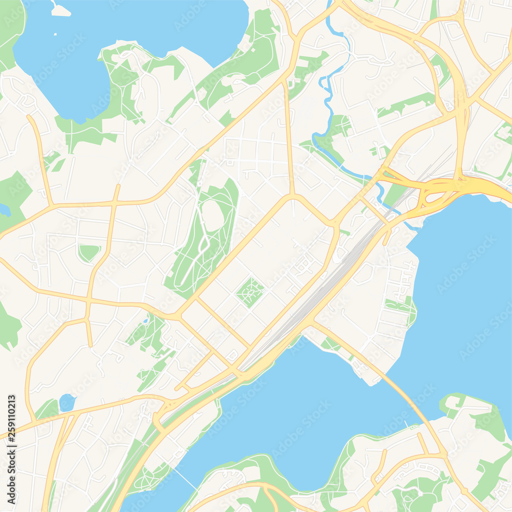 Fotografia Jyvaskyla, Finland printable map