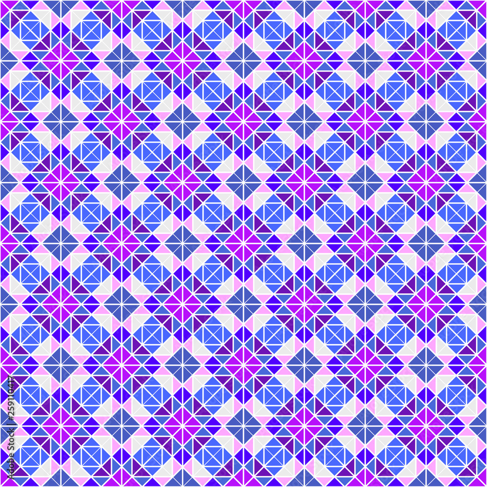 Seamless geometric pattern. Seamless modern abstract background of geometric shapes. Mosaic geometric background. Template for your design tile, wallpaper, fabric, textile, cover Seamless geometric pattern. Seamless modern abstract background of geometric shapes. Mosaic geometric background. Template for your design tile, wallpaper, fabric, textile, cover