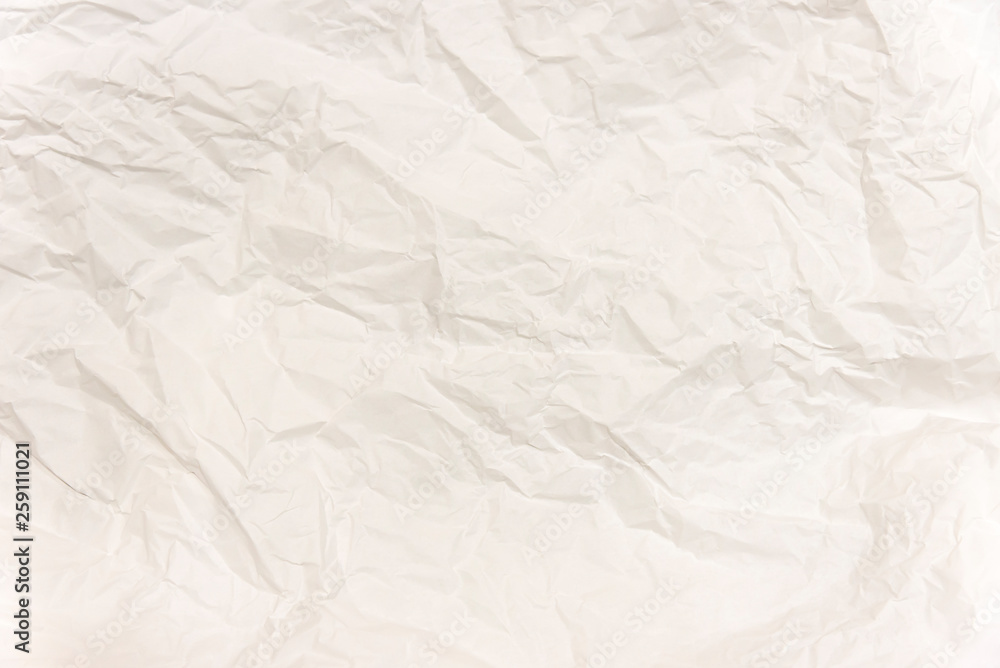 Naklejka premium White Paper Texture background White crumpled paper