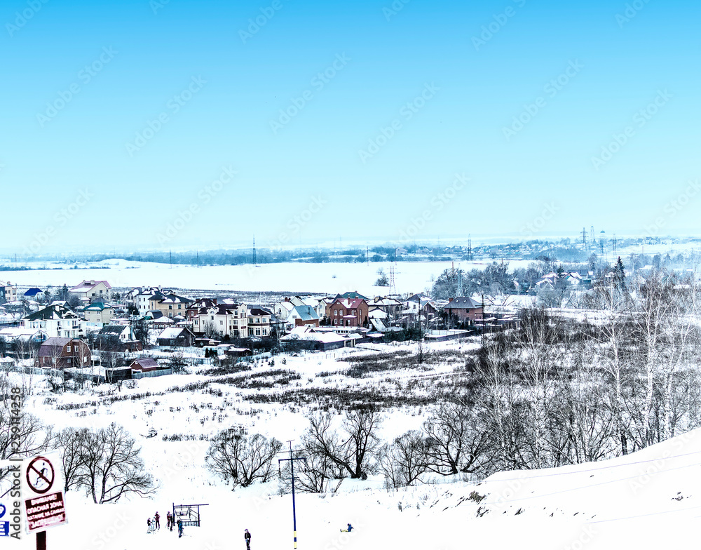 winter landscape panorama