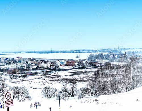winter landscape panorama