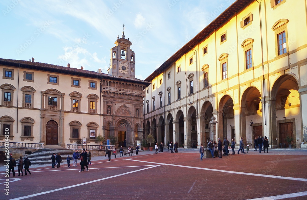 Grande square, Arezzo, Tuscany, Italy