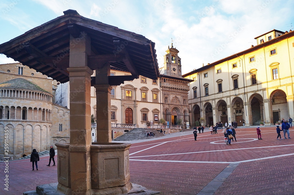 Grande square, Arezzo, Tuscany, Italy