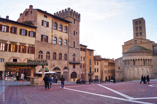 Grande square, Arezzo, Tuscany, Italy © sansa55