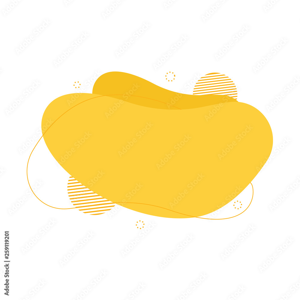 Abstract fluid design element