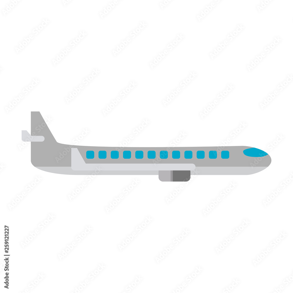 Airplane jet sideview symbol Airplane jet sideview symbol