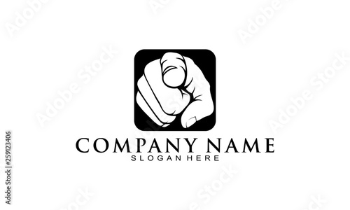 Hand silhouette logo