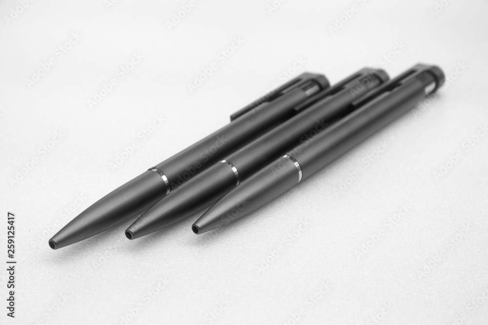 closeup black pen