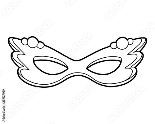 Coloring book, Carnival mask