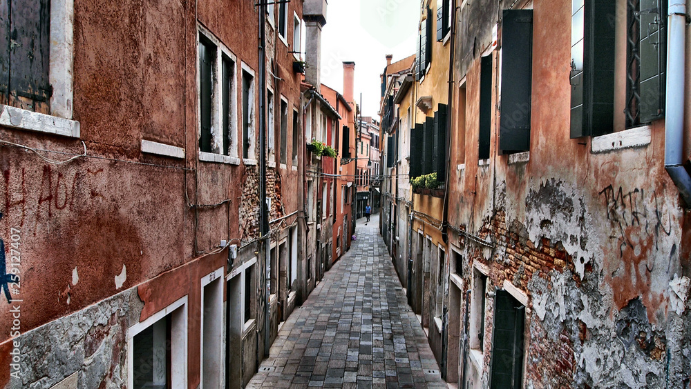 Ancient city street of Venezia