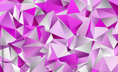 3d Triangles, abstract background. Design wallpaper. polygonal mosaic