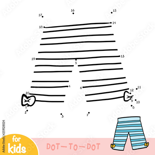 Numbers game, education dot to dot game, Cropped leggings