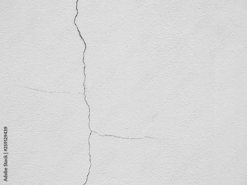 Obraz premium white wall with crack texture background