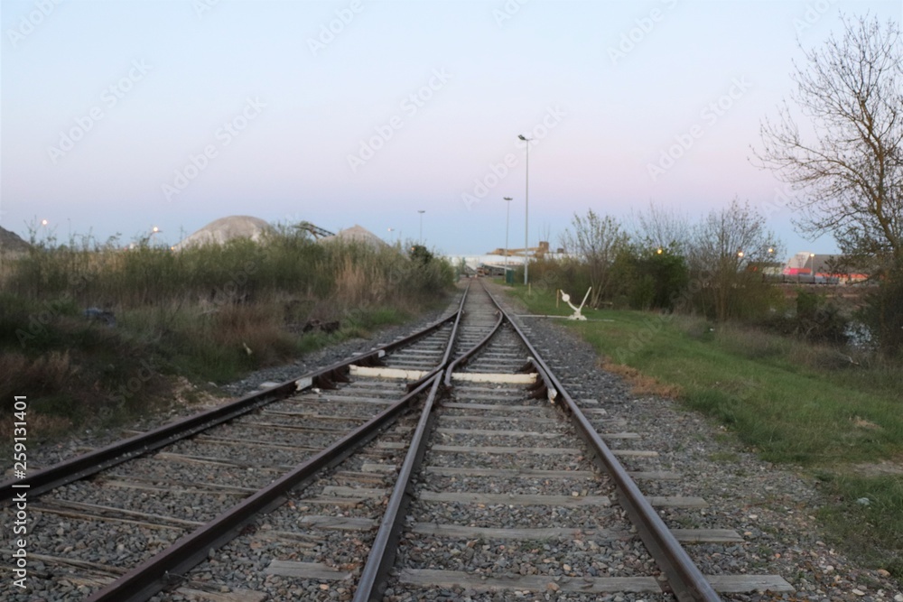 EMBRANCHEMENT DE  VOIE FERREE - RAILS