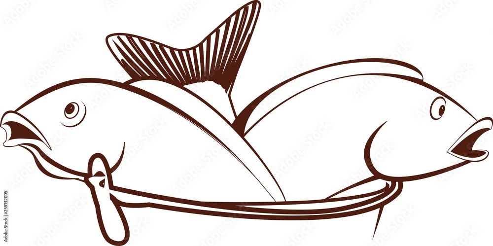 Obraz premium fish.vector image