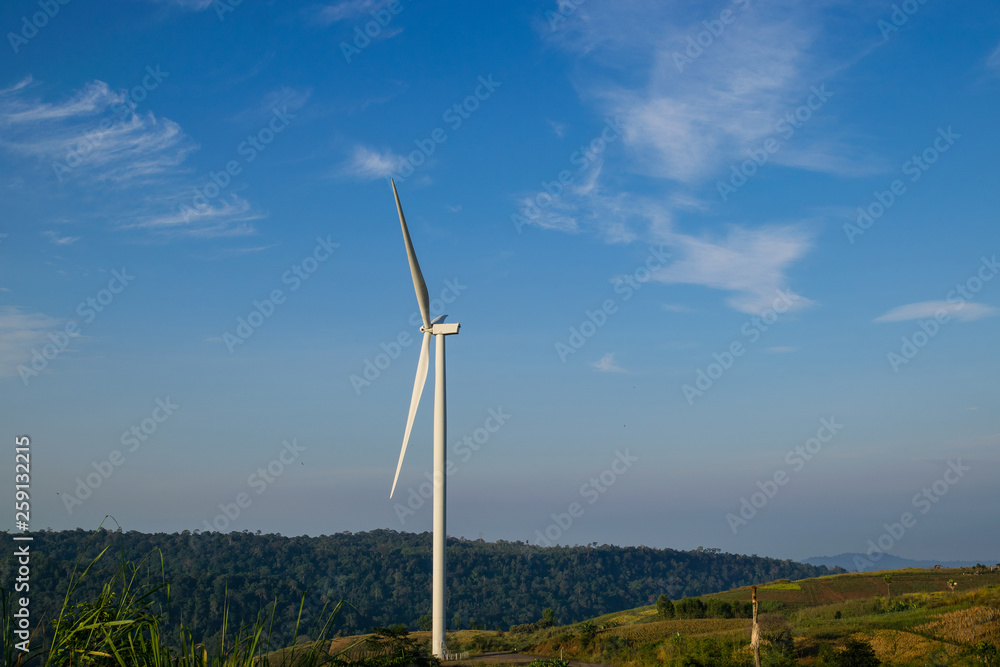 Wind turbines, renewable energy production