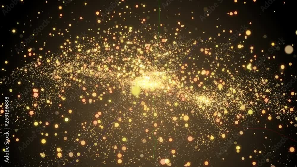 Many glittering swirl particles fly in space, holiday and festive 3d rendering background, computer generated. Many glittering swirl particles fly in space, holiday and festive 3d rendering background, computer generated.