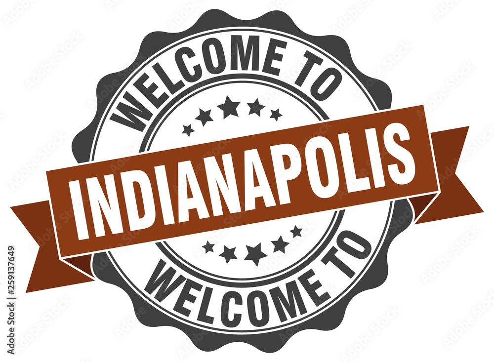 Indianapolis round ribbon seal Indianapolis round ribbon seal
