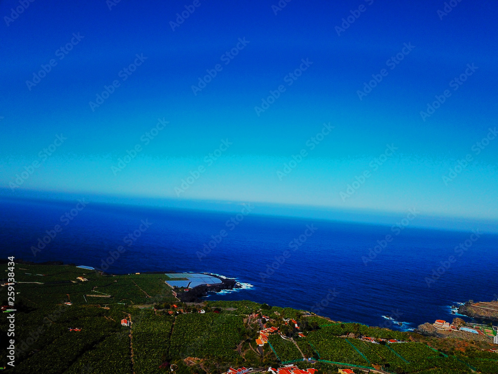 Fototapeta premium Die Kanaren von oben - Teneriffa Luftbilder