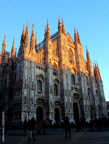 view of the Milan Cathedral, Italy